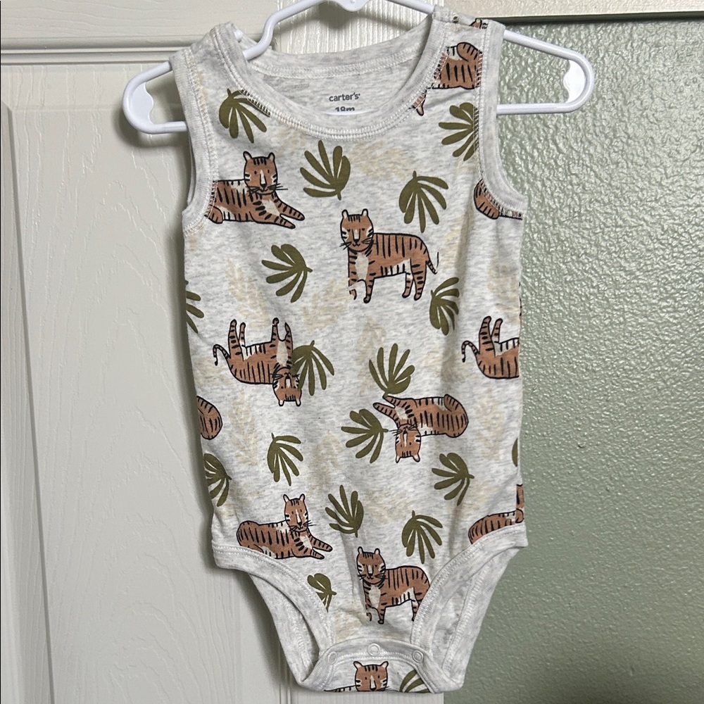 Carter's Sleeveless Tiger Print Bodysuit